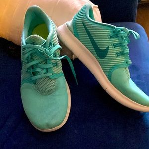 Turquoise Nike Free Sneakers